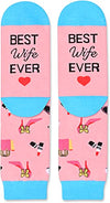 Funny Wife Socks, Cool Wife Gifts Housewives Wifey, Anniversary Gifts for Wife, Unique Birthday Gifts for Wife From Husband, Mothers Day Gifts Valentines Day Gifts