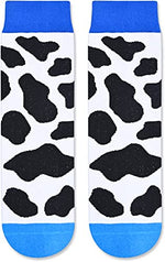 Funny Cow Socks for Boys 7-10Years, Novelty Cow Gifts For Cow Lovers, Children's Day Gift For Your Son, Gift For Brother, Funny Cow Socks for Kids, Boys Cow Themed Socks