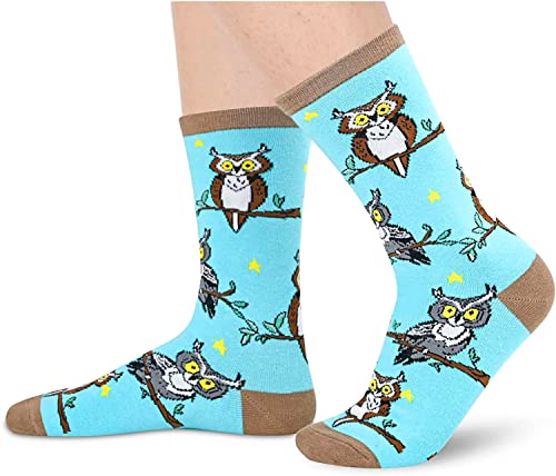 Funny Owl Gifts for Women Gifts for Her Owl Lovers Gift Cute Sock Gifts Owl Socks